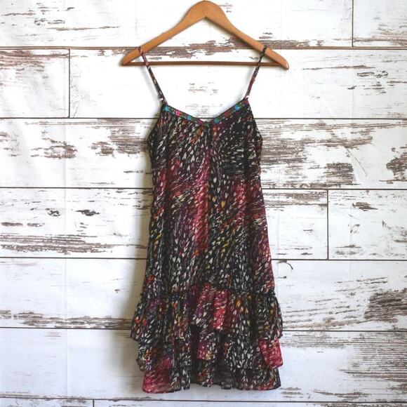 XHILARATION  Women's Heart Print Ruffle Dress Size S - Picture 1 of 6